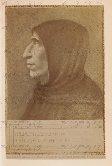 Firenze. Museo di S. Marco - Ritretto di Fra Girolamo Savonarola, Fra Bartolommeo, Photo