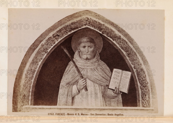 Firenze - Museo di S. Marco - San Domenico, Beato Angelico, Photo reproduction of a fresco