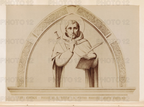 Firenze- Museo di S. Marco - S. Pietro martire - Beato Angelico, Photo reproduction of a print