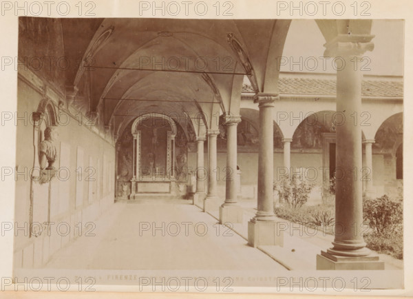 Firenze - Museo di S. Marco. primo chiostro (Michelozzi), Cloister of the San Marco Monastery in