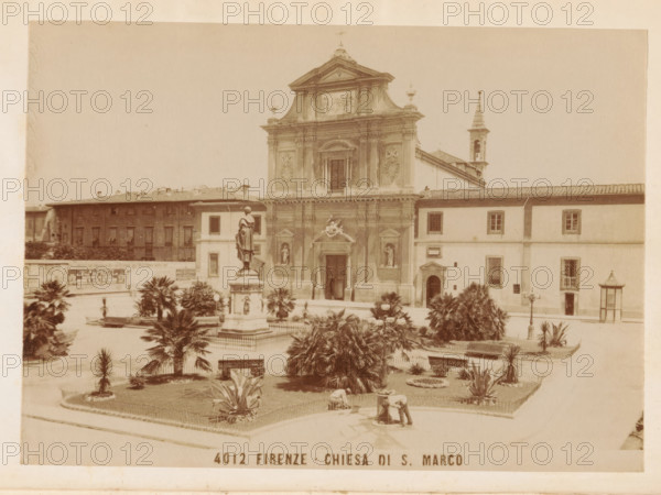 The monastery of San Marco, book, inscription: 'ex libris SFJ', inscription: 'G Giannini books