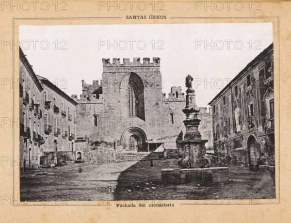 Facade of the Monastery of Santes Creus in Aiguamúrcia, Fachada del monasterio, Santas Creus, page,