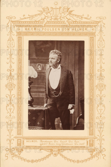 Hr. Emile Poulsen som Helmer, Portrait of the actor Emil Poulsen as Helmer in A Doll's House,