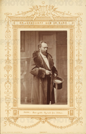 Portrait of the actor Peter Jerndorff as Doctor Rank in A Doll's House, Hr. Jerndorff sum Dr. Rank,