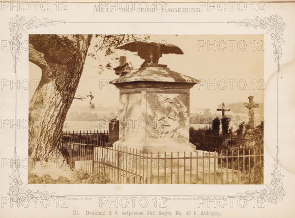 Denkmal d. 8. ostpreuss. Inf. Right. No. 45 b. Aubigny, War Memorial for the 8th East Prussian