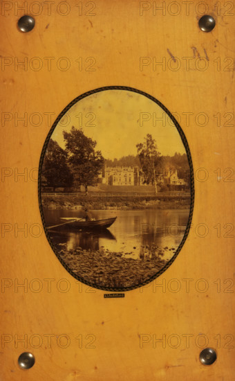 Abbotsford, View of Abbotsford House, photograph, page, c. 1858 - in or before 1868, photographer,