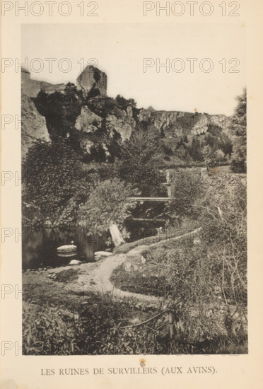View of the ruins of Château de Survillers, Les Ruines de Survillers (aux Avins), page,