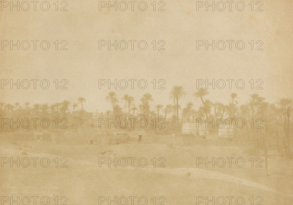 Landscape in Northern Egypt, Haute Egypt, photograph, inscription: '1082, 7', watermark: 'from