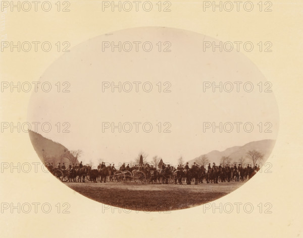 Cadets, West Point (original title), Group of Cadets of West Point, photograph, inscription: 'West