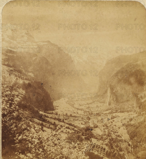 Lauterbrunnen Valley. Wengern. Switzerland, View of the Lauterbrunnen Valley, Switzerland, Views