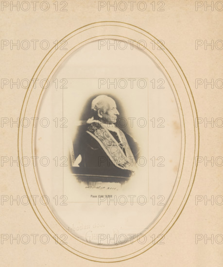 Portrait of Pope Leo Dobbelmann, Soap manufacturers, Nijmegen, series 8. No 4', 1878 - 1890,