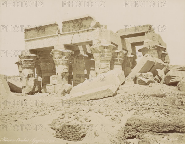 Koum-Ombos (Égypt), View of the Temple of Kom Ombo, photograph, Part of Travel album with 80 photos
