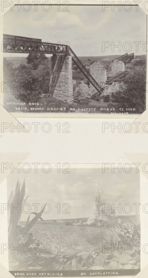 Bridge over the Vet River The explosion, Explosion at a railway bridge over the Vet River in South