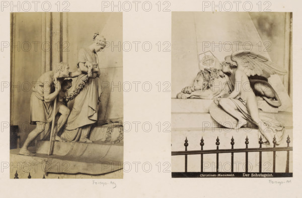 Images of the monument to Archduchess Marie Christina of Austria in the Augustinian Church in