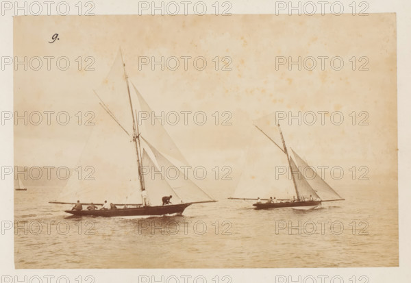 Sailing ships the Daisie and Olivette launched, album page, photograph, This photo is part of an