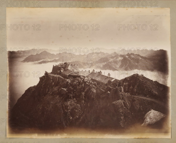 View from Pic du Midi de Bigorre, album page, photograph, This photo is part of an album.,