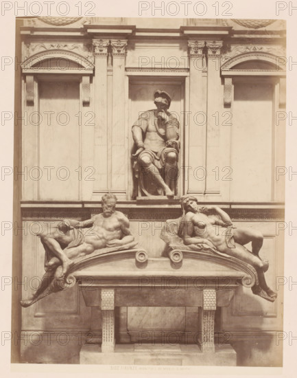 Tomb monument for Lorenzo de' Medici in the Medici Chapel in Florence, Italy, Mont. di L. De Medici