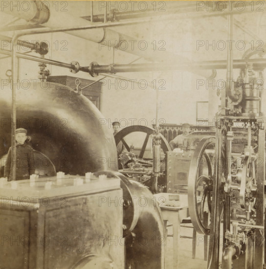Interior of a water machine, A machine room, Geographical sculpture gallery, collected by MJ