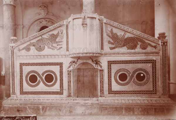 Ravello - Pta. Giona, Pulpit in the cathedral of Ravello, photograph, number: 'N. 49', Ravello,