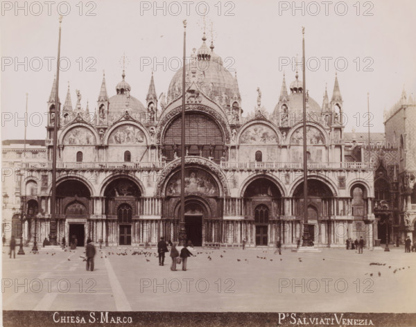 View of San Marco in Venice, Chiesa S. Marco, photograph, inscription: 'Venetie', photographer: