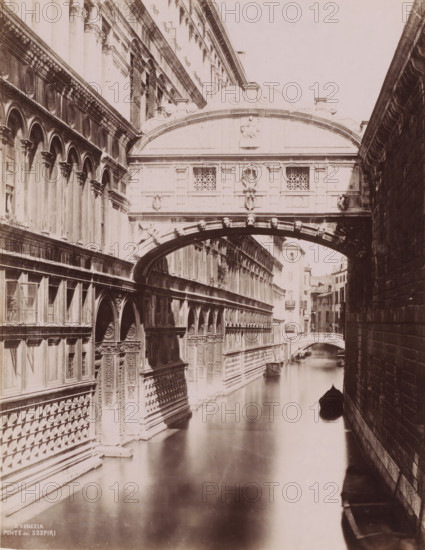 Ponte dei sospiri, Bridge of Sighs in Venice, Italy, Venezia, photograph, number: '9.', Venice,