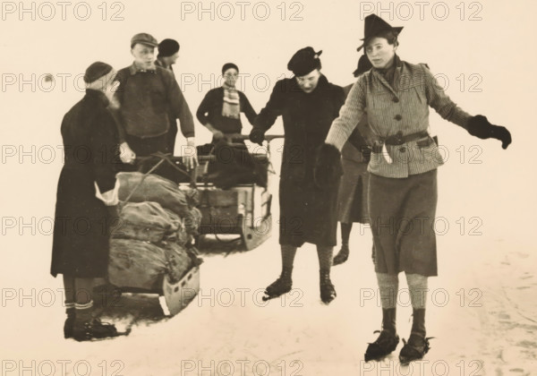 Gouwzee, 23 January 1940, photograph, picture postcard, publisher: Have, W. ten, Amsterdam, 1940,