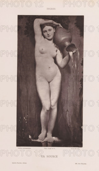 Portrait of Jean Auguste Dominique Ingres, page, photomechanical print, cliché maker: attributed to