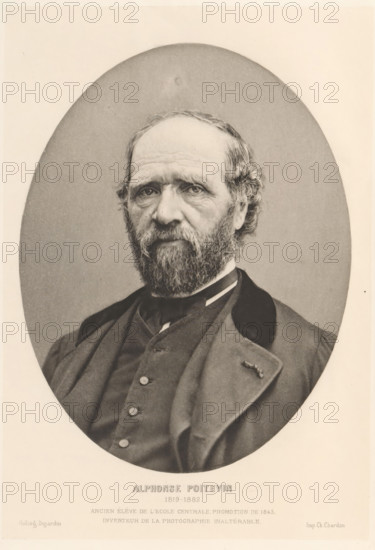 Alphonse Poitevin 1819-1882, Portrait of Alphonse Poitevin, page, photomechanical print,