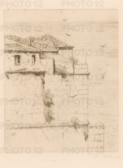 Le vieux fort Turc (Alger) (original title), Old Turkish fort in Algiers, print, printmaker: Philip
