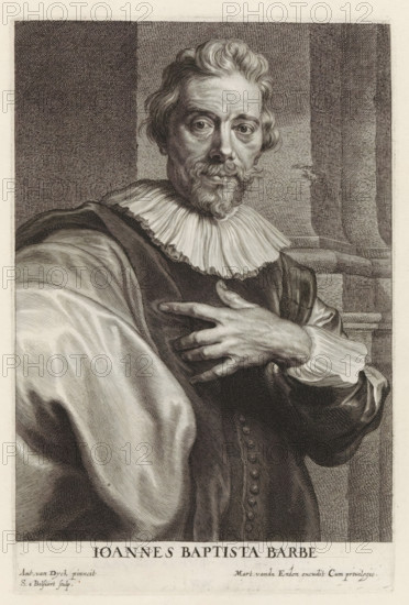 Portrait of engraver Jean Baptiste Barbé, Iconographie, Icones Principum Vivorum Doctorum Pictorum