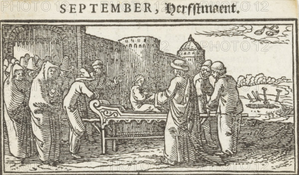 September, The Raising of the Son of the Widow of Nain, Christ Heals a Possessed Boy (former