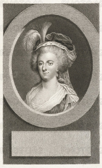 Portrait of Marie Antoinette, Queen of France, print, printmaker: Lambertus Antonius Claessens,