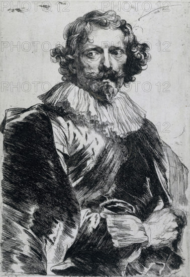 Portrait of Lucas Vorsterman I, Iconography, print, The painter and engraver Lucas Vorsterman I