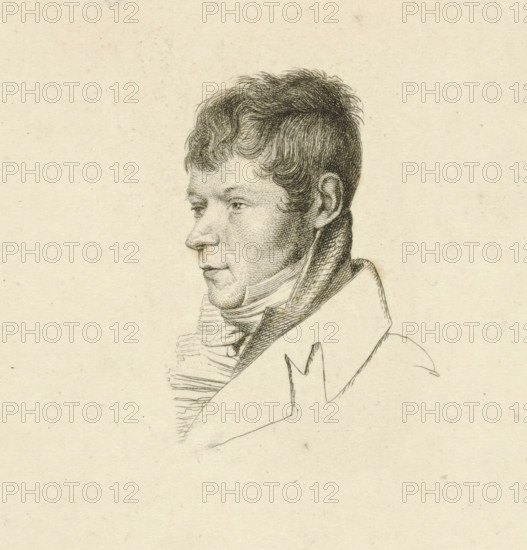 Portrait of Anthony Oberman, print, Bust of the artist Anthony Oberman., printmaker: Jacob Ernst