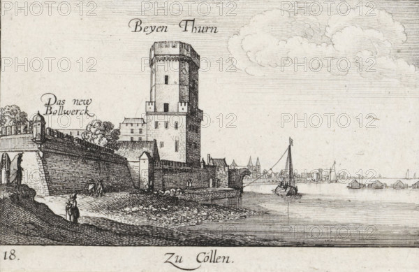 View of the city walls of Cologne, Zu Cöllen, Amoenissimae Aliquot Locorum In Diversis Provincijs