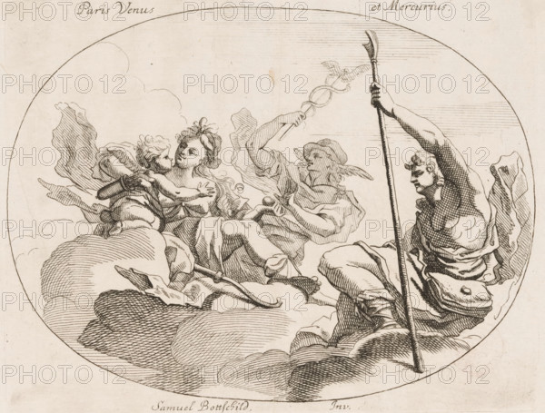 Paris Venus et Mercurius, Paris, Venus en Mercurius, Various designs, Opera Varia Historica,