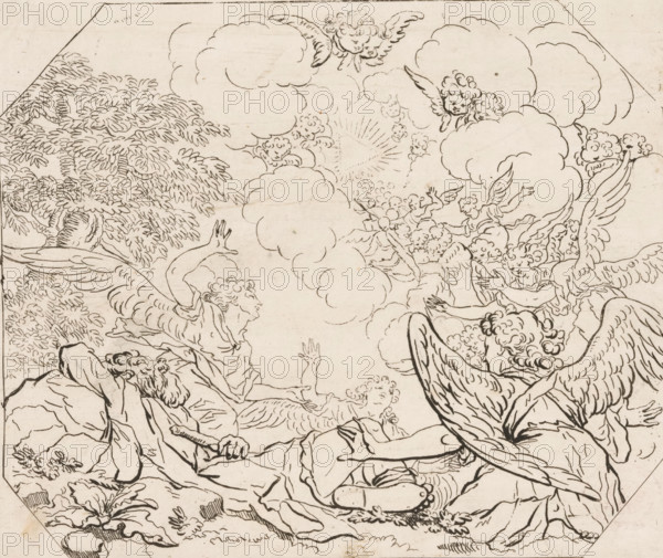 Dream of Jacob, Opera Varia Historica, Poetica & Iconologica, Various designs, print, printmaker: