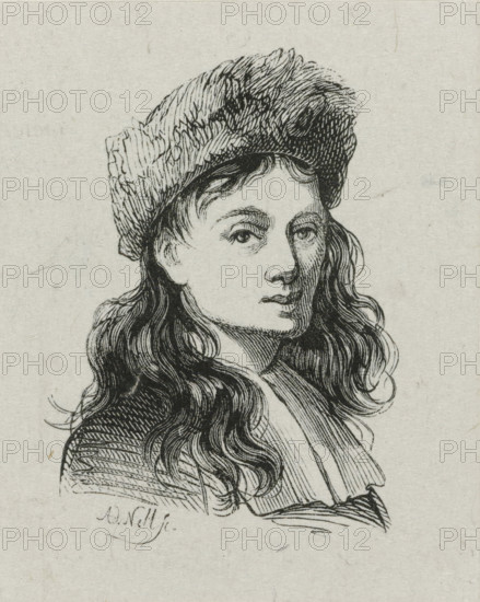 Portrait of Thomas Wijck, print, Portrait of painter and engraver Thomas Wijck., printmaker: