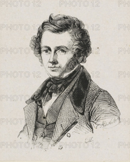 Portrait of Jan van Ravenswaay, print, printmaker: Adolphe Frédéric Nett, after drawing by Coenraad
