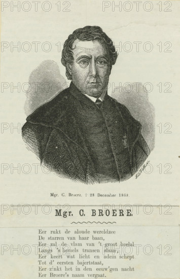 Portrait of Cornelis Broere, print, Portrait of Cornelis Broere. In the lower margin his name, his