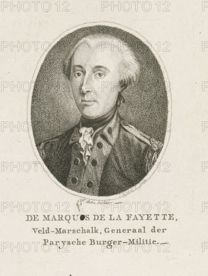 The Marquis de la Fayette, Field Marshal, General of the Parisian Civic Militia, Portrait of
