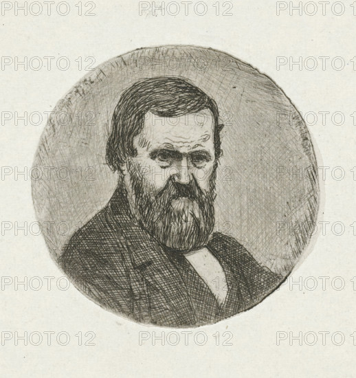 Portrait of Cornelis Ouboter van der Grient, print, Portrait in an oval of Cornelis Ouboter van der