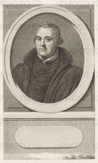 Portrait of Georg von Vincke, print, Signature in facsimile., printmaker: Philipp Winterwerb,