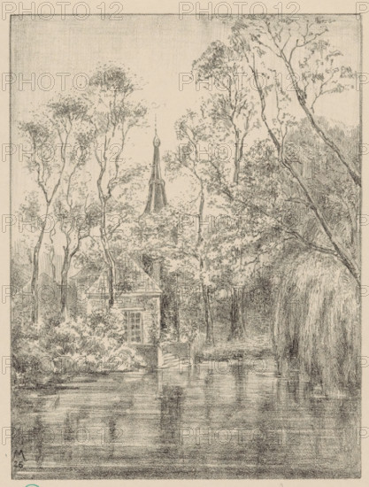 De Werve (original title), Country house Huis te Werve by pond, Old country estates around The