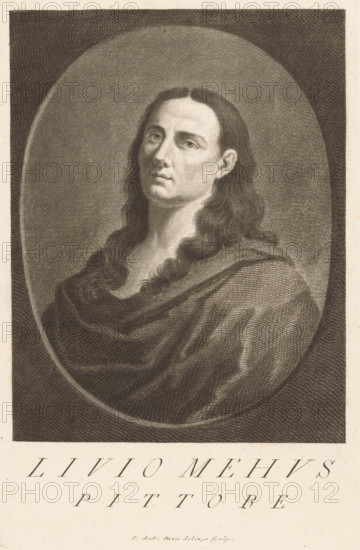 Portrait of artist Lieven Mehus, Portraits of artists, print, book illustration, printmaker: