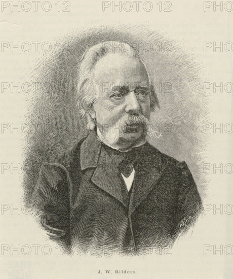 Portrait of Johannes Warnardus Bilders, print, book illustration, Portrait of Johannes Warnardus