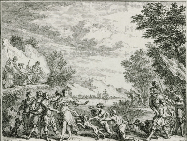Allegory of American freedom, print, Allegorical representation of American independence.