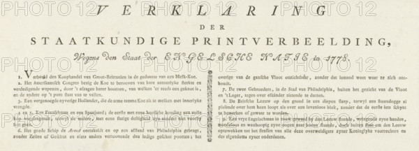 Explanation of the Political Print Representation, Regarding the State of the English Nation in