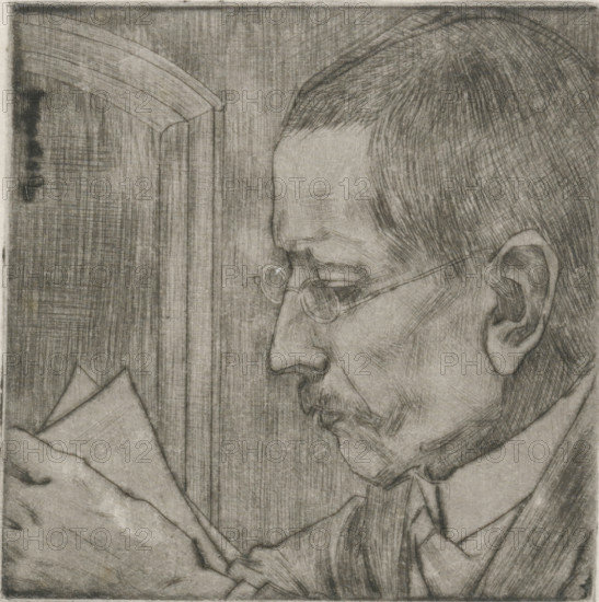 Portrait of Aegidius Timmerman, print, printmaker: Jan Toorop, printer (person): Toon Ninaber van