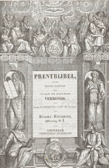 Evangelists and Apostles, Title page for: Sn Picture Bible or the Holy Scriptures of the Old and